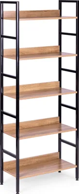 Obrázok produktu pre ModernHome CWJ6028160CL Vysoký regál s 5 policemi, kov + MDF