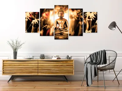 Produktbild von BUDDHA ABSTRAKT Acrylglasbild Modern Wandbild Glasbilder Bilder p-A-0038-k-p