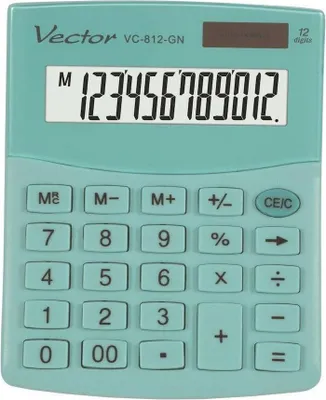 Zdjęcie produktu dla Vector VECTOR CALCULATOR OFFICE KAV VC-812 GN GREEN