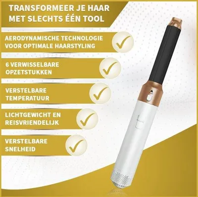 Produktbild von Famanu Multistyler - Vielseitiger Hairstyler mit 6 Aufsätzen
