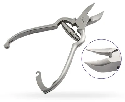 Produktbild von PREMAX Zehennagelknipser, konkav, Pufferfeder und Sicherheitshakenverschluss - Schneide 10 mm 87403 Kobaltstahal AISI 420 13, 5 cm - 5
