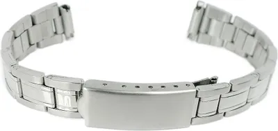 Produktbild von Minott Uhrenarmband Edelstahl Teleskopanstoß 10mm - 14mm silberfarben