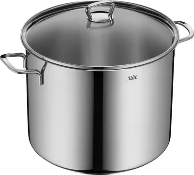 Obrázok produktu pre Silit 2103190912 Grand faitout/Soupière avec Couvercle Acier Inoxydable Argent 28 cm, 12 L, Nerezová oceľ, Nerezová oceľ, Keramický, Plyn, Indukčná, Nerezová oceľ, Nerezová oceľ