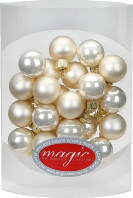 Produktbild von Mini-Kugeln 25 Stk 2cm Champagne