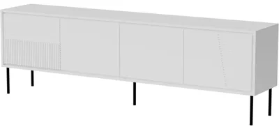 Produktbild von TV Lowboard ABBY, weiß, 200 cm breit, 62 cm hoch, 38 cm tief, mit 4 Fächern