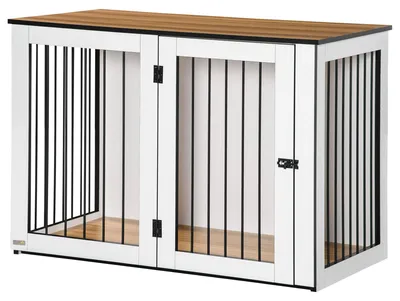Image de Cage pour chien PawHut, cage avec porte et fenêtre, pour la maison