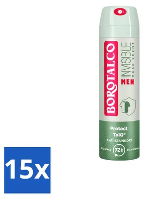 Produktbild von 15 x Borotalco Men Musk Deodorant Spray - 150 ml - Vorteilspackung - 15 Stücke