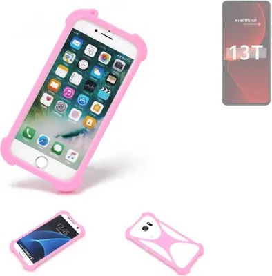 Produktbild von K-S-Trade Handy Hülle kompatibel mit Xiaomi 13T Schutz Hülle Bumper Silikon Schutz Hülle Cover Case Silikoncase Silikonbumper TPU Softcase