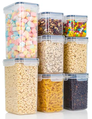 Produktbild von Cozary Vorratsdosen mit Deckel Luftdicht, 8er Vorratsbehälter Set, BPA-Frei, Vor