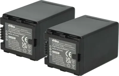 Produktbild von vhbw 2x Akku Ersatz für Panasonic VW-VBN260E-K, VW-VBN260E, VW-VBN260, VW-VBN390 für Videokamera Camcorder (3300 mAh, 7,2 V, Li-Ion) + Infochip