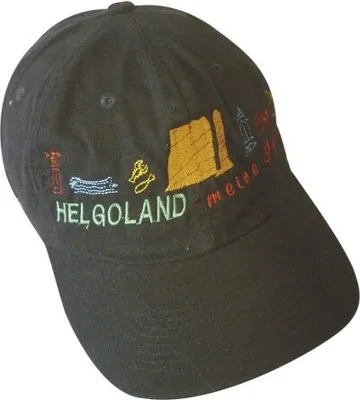 Produktbild von Baseballcap mit Einstickung - Insel Helgoland - 68874 schwarz