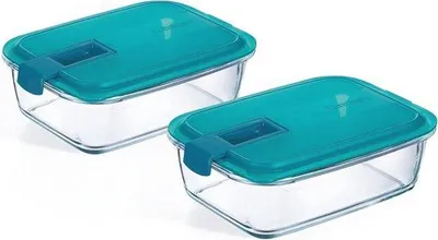 Produktbild von Rechthoekige Glasbewaardozen 122ml