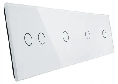 Produktbild von Livolo Glas Panel 4-fach Touch Schalter Weiß