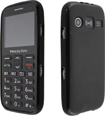 Produktbild von caseroxx Schutz-Hülle TPU-Hülle kompatibel mit Doro 366, Gummi Handy Tasche schwarz