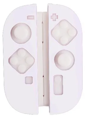 Imagen del producto de Funda de silicona transparente con diseño ergonómico para los mandos Joy-Con de Nintendo Switch, que proporciona un agarre suave