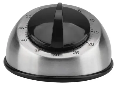 Produktbild von Küchentimer mechanisch, 60 Minuten, Edelstahl, für die Küche