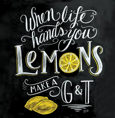 Obrázek produktu pro PPD Blackboard Lemons ubrousky, 20 ks, stolní ubrousky, hedvábný papír, 33 x 33 cm, 1332462