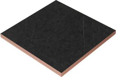Produktbild von Gastro Tischplatte | Marmor Dunkel | 70x70 cm | Rosé Gold