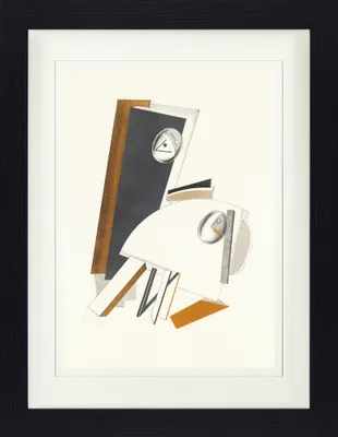 Produktbild von El Lissitzky Gerahmtes Bild Mit Edlem Passepartout | Wand-Bilder | Im Bilderrahmen - Siegœber Die Sonne,„ngstliche, 1923 (40 x 30 cm)