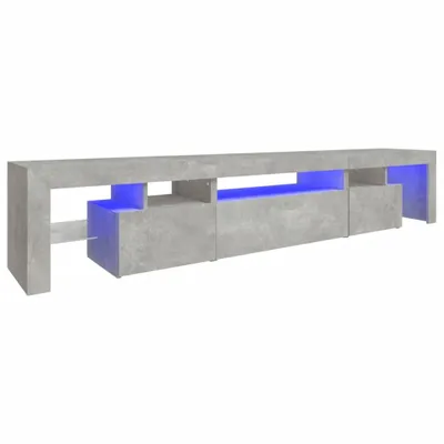 Obrázek produktu pro vidaXL TV skříňka s LED světly Betonová šedá 215x36,5x40 cm