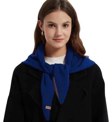 Produktbild von Dreieckstuch Schal Halstuch Damen Strickschal - 100% Wolle - Leicht - Weich
