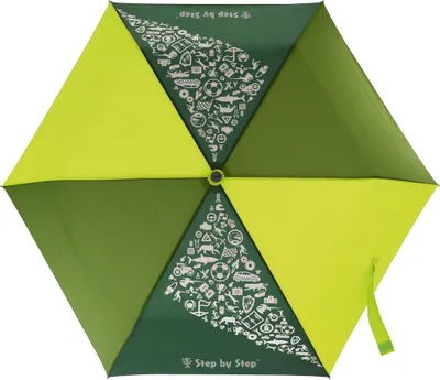 Obrázek produktu pro Step by Step kapesní deštník Magic Rain Effect Umbrella limetkově zelená žlutá