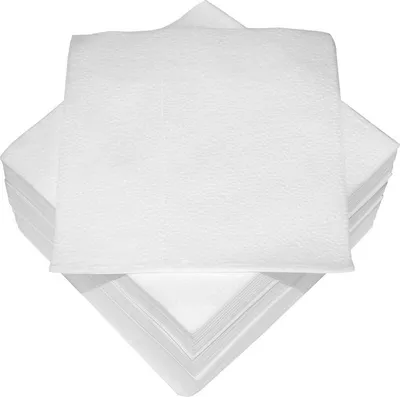 Produktbild von 100 Prägeservietten in Weiß 1-lagig 33x33cm