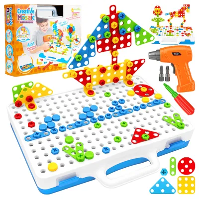 Immagine prodotto di Kit di costruzione "Mosaico creativo", con cacciavite, viti e custodia, 237 pezzi
