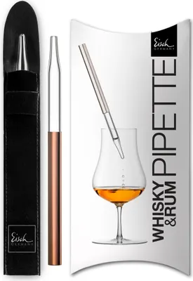 Produktbild von Eisch Vorteilset 2 Stück Whisky Pipette 999/6 kupfer im Geschenkkarton GENTLEMAN 86599906 und Geschenk + Spende