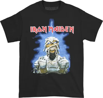Immagine prodotto di Iron Maiden - Maglietta "World Slavery Tour '84 - '85" per uomo/donna Unisex RO1955 (L) (Nero)