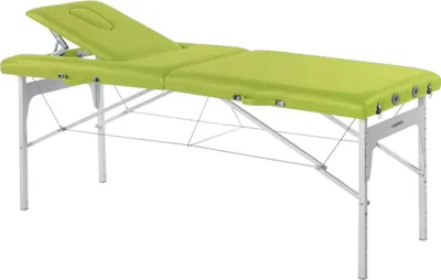 Zdjęcie produktu dla Stół zabiegowy, stół do masażu, stół składany, mobilny, wysokość 68-84 cm, kolor:58 kiwi