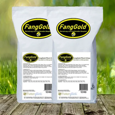 Produktbild von FANGGOLD Pferd & Erbse 2 x 12 kg - gluten- und getreidefreie und hypoallergene Monoprotein-Vollnahrung