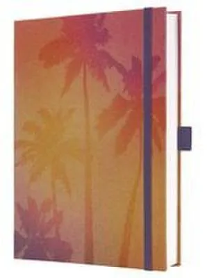 Produktbild von Notizbuch Jolie A5 Pure Palms pink, violett, gelb