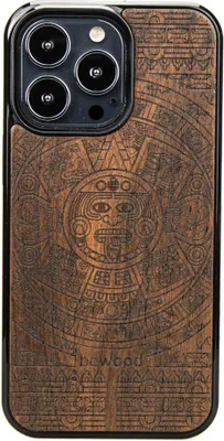 Produktbild von Holzhülle für iPhone 13 Pro AZTEC CALENDAR ZIRICOTE