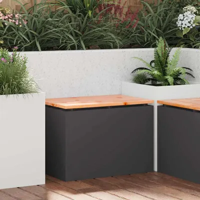 Produktbild von Möbel Gartenbank Schwarz 60 x 40 x 43 cm - Gartenbänke &61339