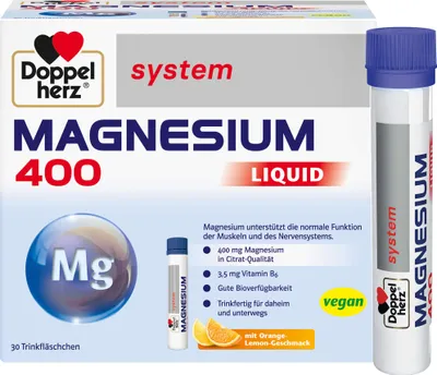Zdjęcie produktu dla Doppelherz Magnez 400 Płynny system picia amp. 30 St