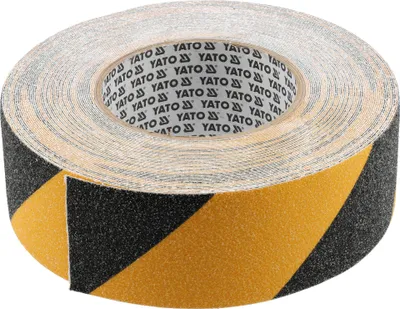 Immagine prodotto di Nastro segnaletico antiscivolo giallo-nero 50 x 18 m, autoadesivo