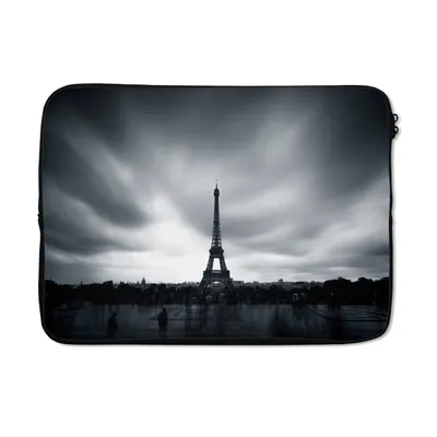 Produktbild von MuchoWow® Laptop Hülle 13 Zoll Blick auf den Eiffelturm Laptoptasche - Laptophülle - Sleeve - Rundumschutz