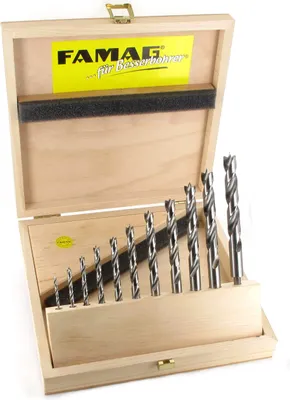 Immagine prodotto di FAMAG lang 11-teilig. 3, 4,5,6, 7, 8, 9, 10, 11, 12 und 13mm im Holzkasten