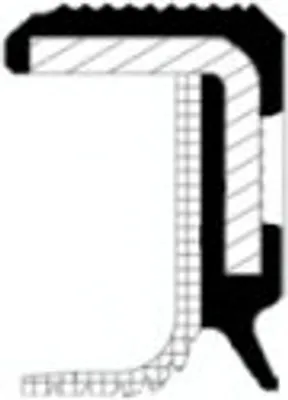 Produktbild von CORTECO Nockenwellendichtung 20033856B Motor passend für PEUGEOT 206 Schrägheck (2A/C) PTFE (Polytetrafluorethylen)/ACM (Polyacryl-Kautschuk)