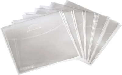 Productafbeelding van Transparante CD/DVD-beschermhoezen - 75 stuks