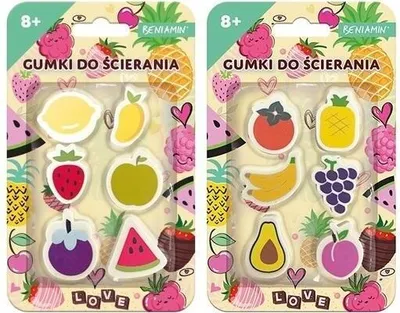 Immagine prodotto di Gumki do ścierania owoce 6 sztuk