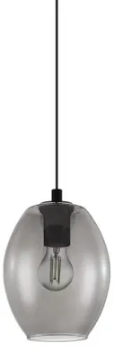 Image de Eglo 98582 CADAQUES E27 Lampe à suspendre Ø180mm noir-transparent