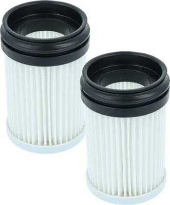 Produktbild von vhbw 2x Staubsaugerfilter kompatibel mit Makita DCL280F, DCL281F, DCL180F, DCL280FZ, DCL181F, DCL281FRF, DCL180 Staubsauger - HEPA-Filter Schwarz Weiß