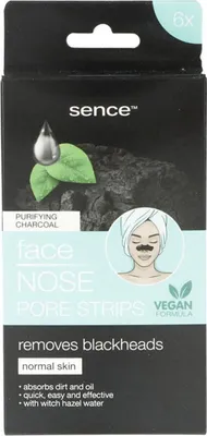Image de 12 bandelettes nasales Sence (lot de 6) au charbon actif pour nettoyer les pores et éliminer les points noirs