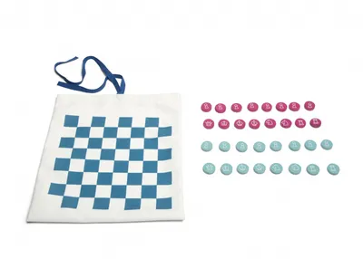 Produktbild von Reise-Spiel Dame & Tic Tac Toe Multicolor 24 x 22 cm