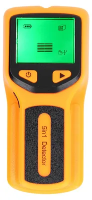 Zdjęcie produktu dla Wykrywacz kołków, skaner ścienny, czujnik, wykrywacz 5 w 1, wyświetlacz HD LCD do drewna, przewodów AC, środkowej krawędzi, żółty
