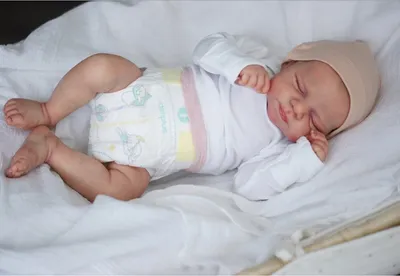 Zdjęcie produktu dla 48 cm Newborn Reborn Baby Doll Pascale Sleeping Baby Lifelike Real Baby Soft Touch