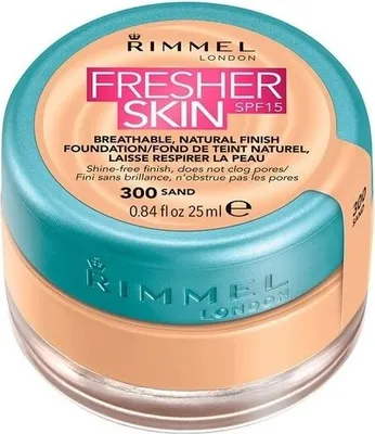 Produktbild von Rimmel Fresher Skin Spf15 Natural Finish Foundation Sand One Size