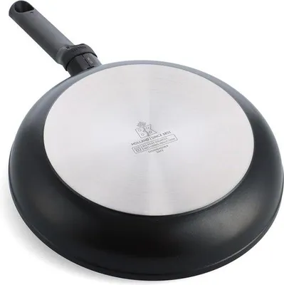 Produktbild von Famanu Keramische Antihaftpfanne 28 cm - PFAS-frei, Induktionsgeeignet, Ofenfest bis 160˚C, Schwarz